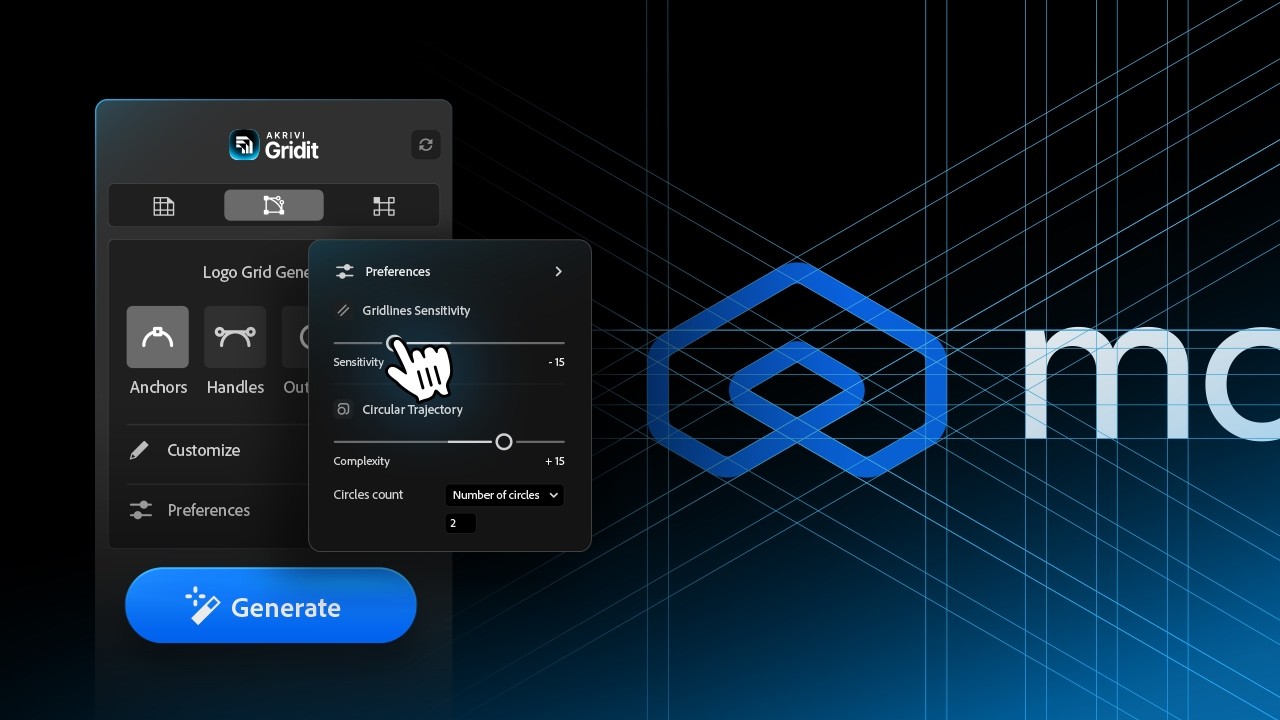 How to Use Gridlines Sensitivity in Logo Grid Generator