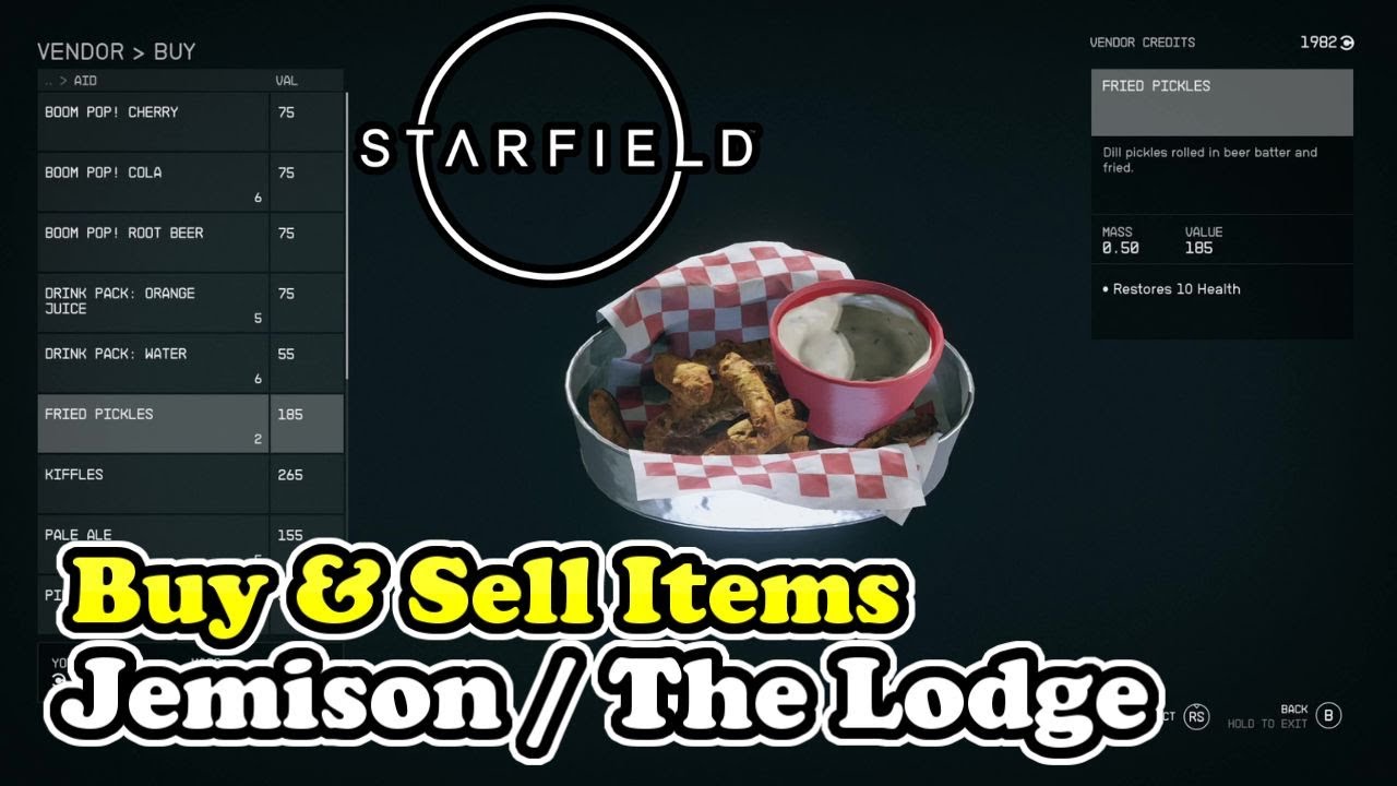 Starfield Alpha Centauri Jemison Shop Locations (Starfield Buy & Sell Items)