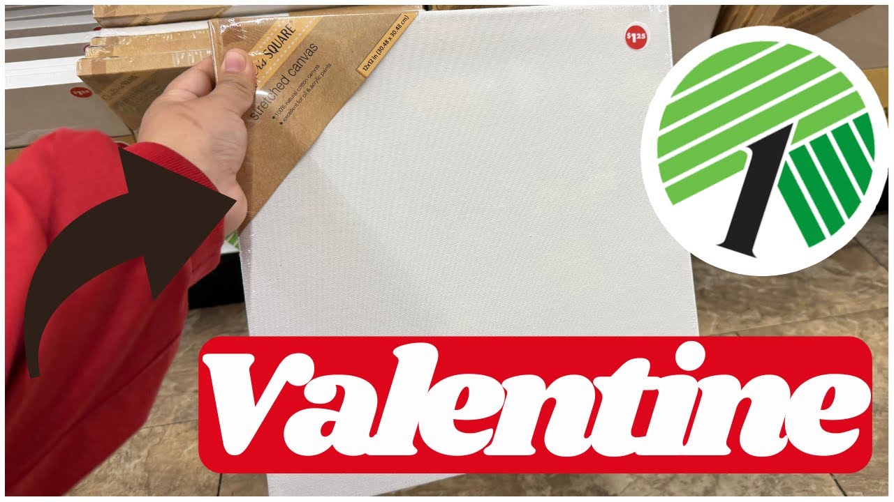 LOOK WHAT I MADE WITH THESE DOLLAR TREE CANVAS VALENTINE HOME DECOR DIYS