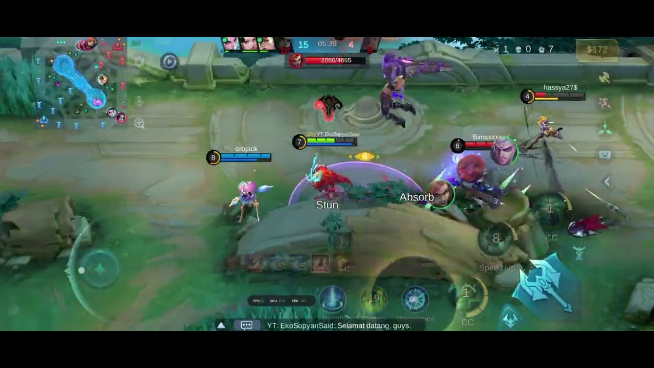 Mobile Legends Bang Bang Belerick tank roam game play 23