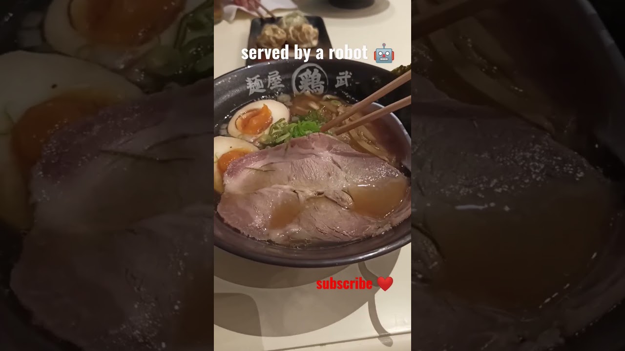 Ramen Served by a Robot  🍜  🍣 Japanese Restaurant in D&uuml;sseldorf - Tokyo Ramen Takeichi
