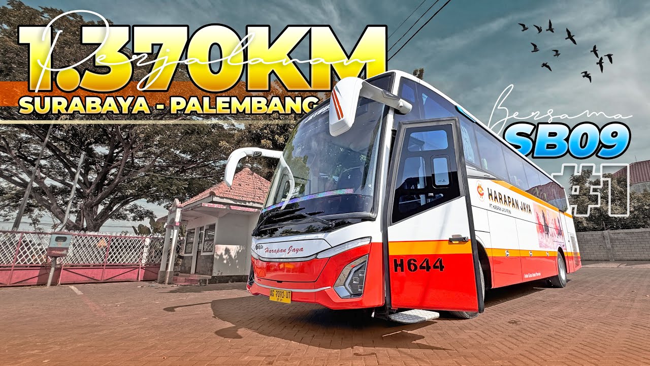 #1 29 Jam Dimanja Jetbus 5 Single Glass | Surabaya - Palembang Bersama Bus SB09