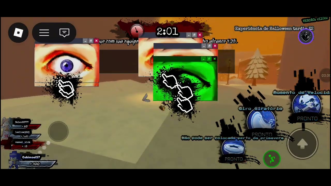 Jogando dimensional coalescence com script 