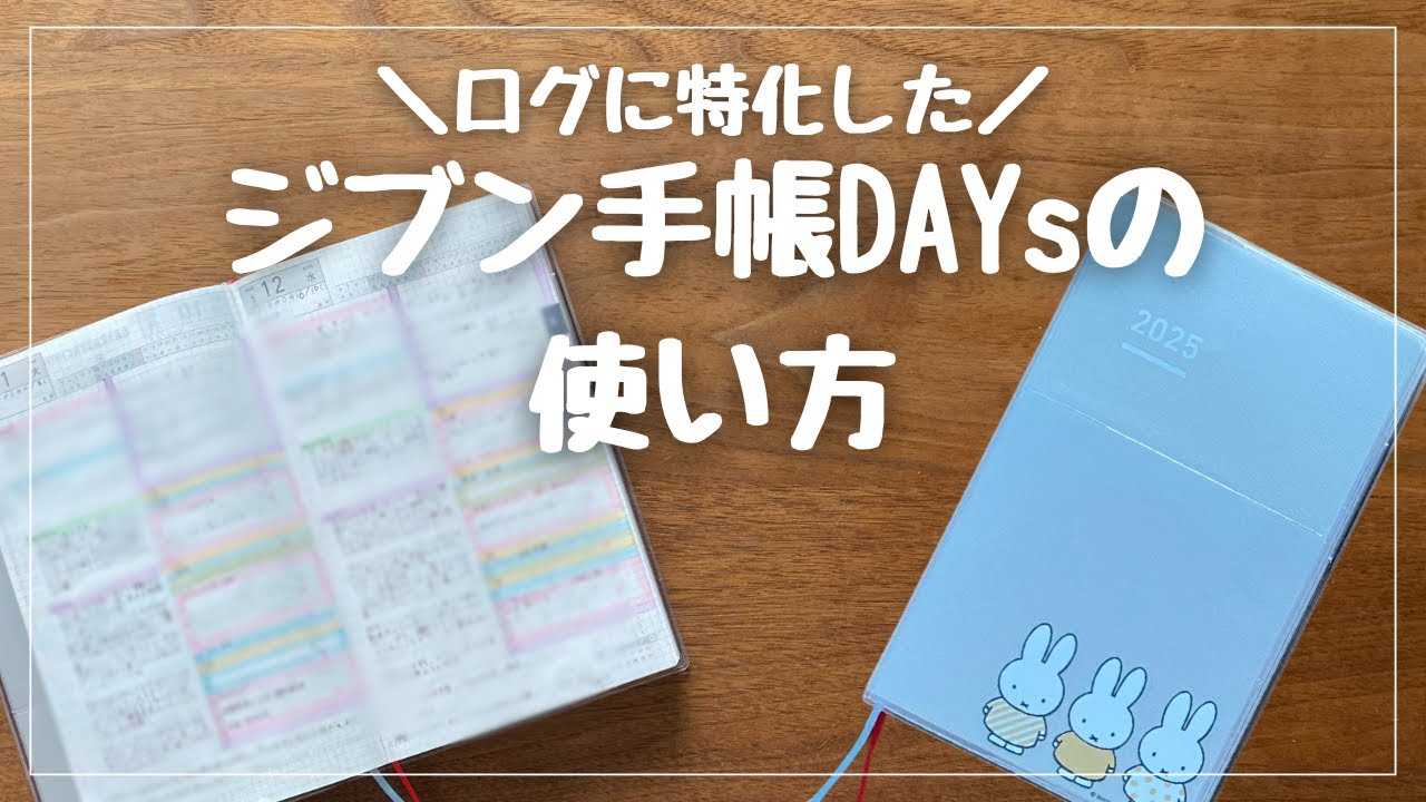 【ジブン手帳DAYs mini】ログに特化した私のジブン手帳DAYsの使い方📖｜起こったことしか書かないから迷わない✔【書き方】