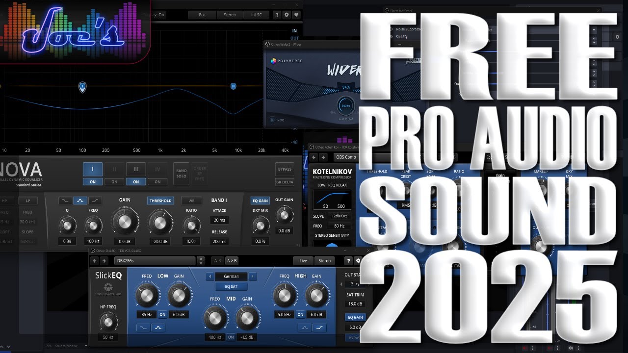 Improve Your Voice Audio In OBS Studio - Best Free Plugins For Live Streaming & Podcasting In 2025