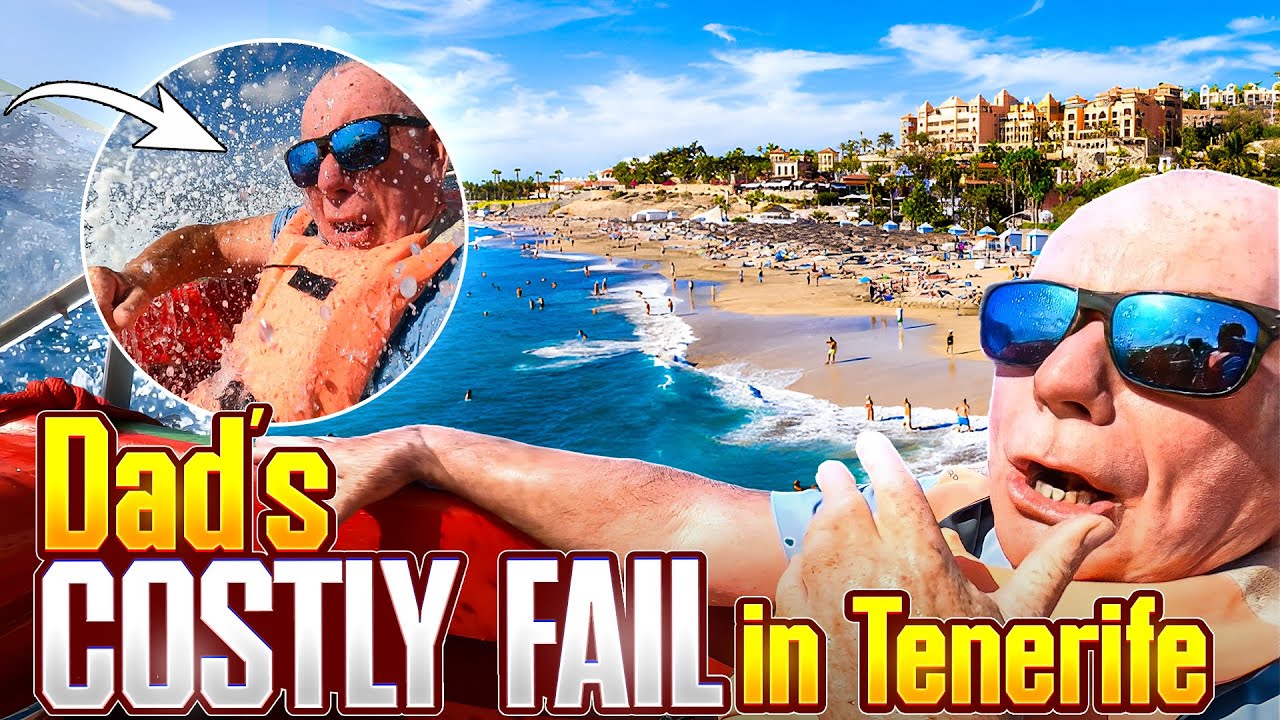 HILARIOUS FAIL in Tenerife- his laughter was short lived 😂