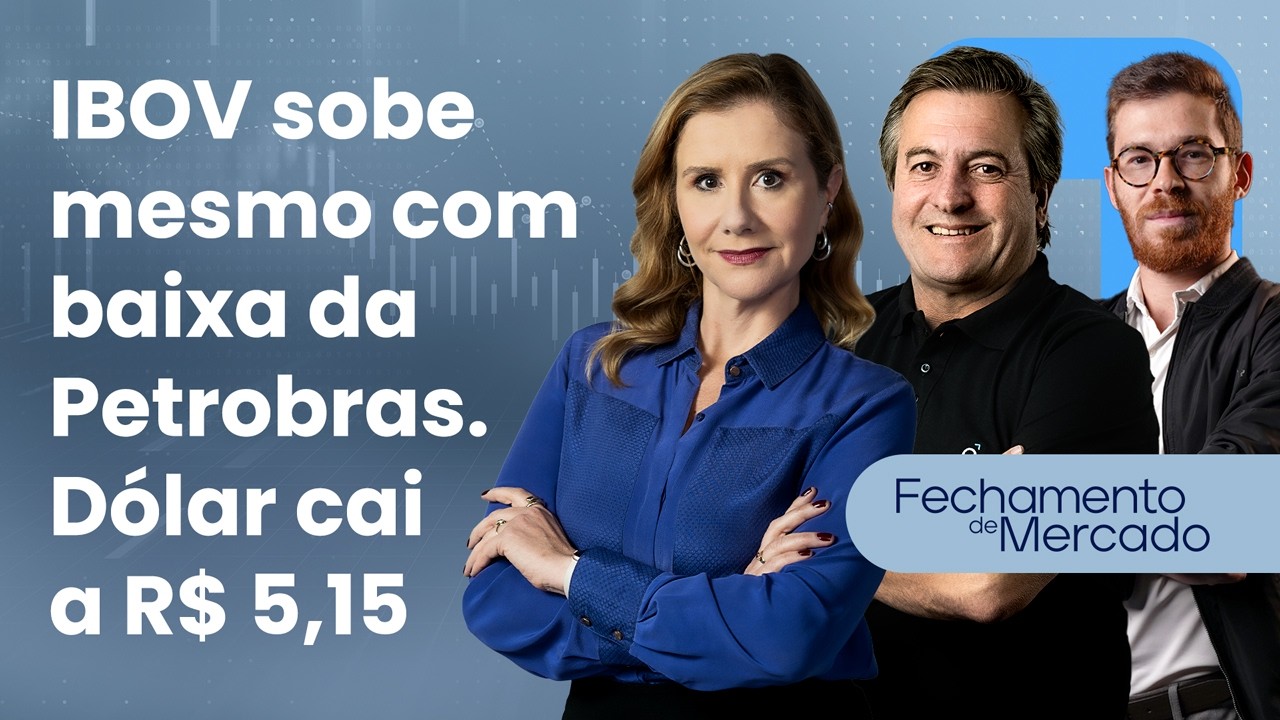 🔴 01/04/26 IBOV sobe mesmo com baixa da Petrobras | D&oacute;lar cai a R$ 5,15 | Fechamento de mercado
