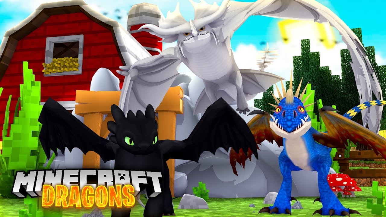 New BABY STORMCUTTER DRAGON goes to DRAGON DAYCARE! - Minecraft Dragons