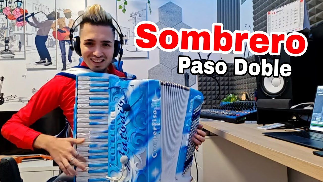 SOMBRERO (Paso Doble - Marcetta CASTELLINA) | fisarmonica live