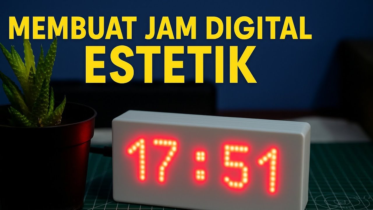 Membuat Jam Digital Estetik Menggunakan LED Dot Matrix dan ESP8266