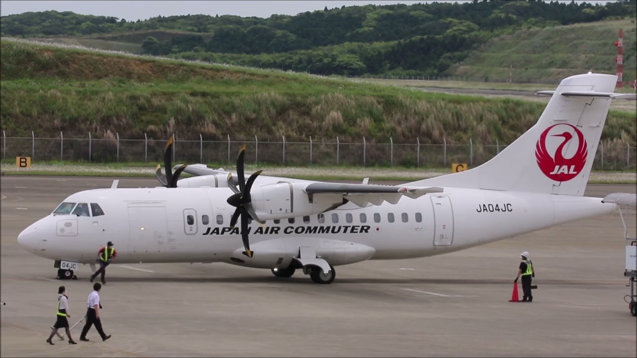 JAPAN AIR COMMUTER　鹿児島―種子島　AT46　JA04JC　ATR42-600　11：４１着　12：20発　種子島空港