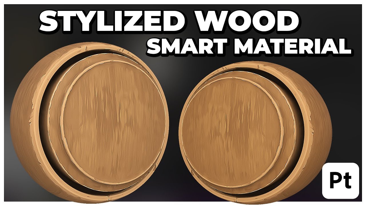 Stylized Wood Smart Material from Scratch in Substance Painter