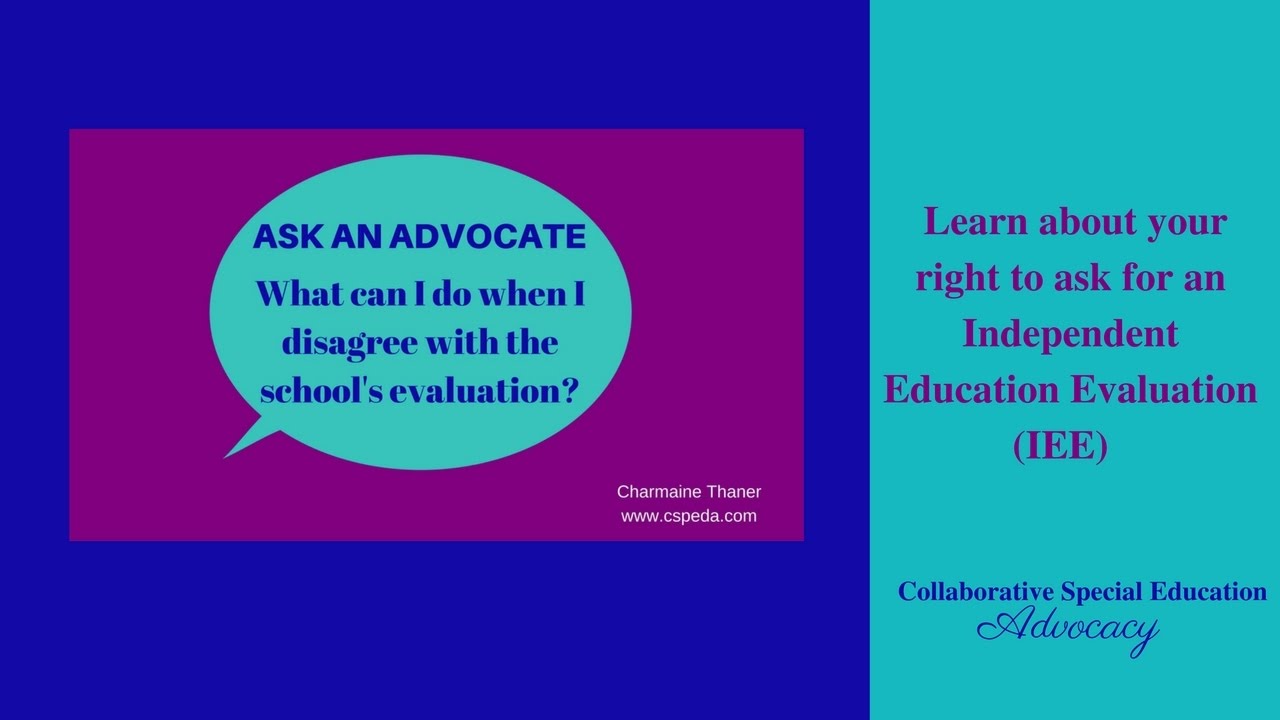 How to Ask For an Independent Education Evaluation