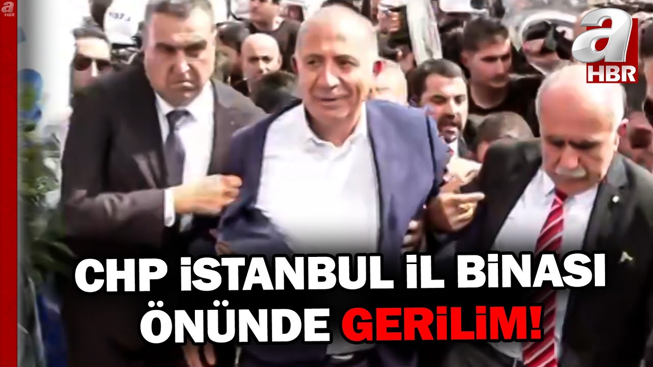 CHP İstanbul İl Binası Önünde Gerilim... Gürsel Tekin CHP İstanbul İl Binasının Kapısında!