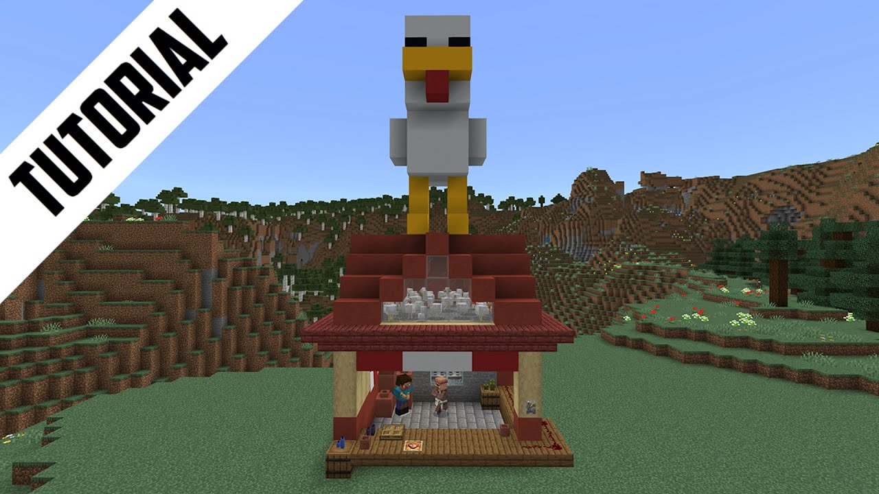 Minecraft Movie: How to Build Steve's Lava Chicken Shop (Step By Step)