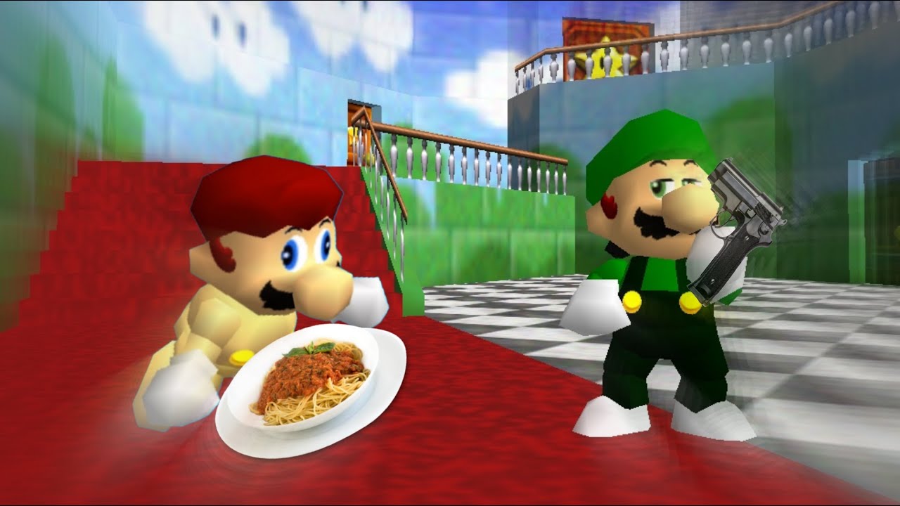 R64: baby sitting mario