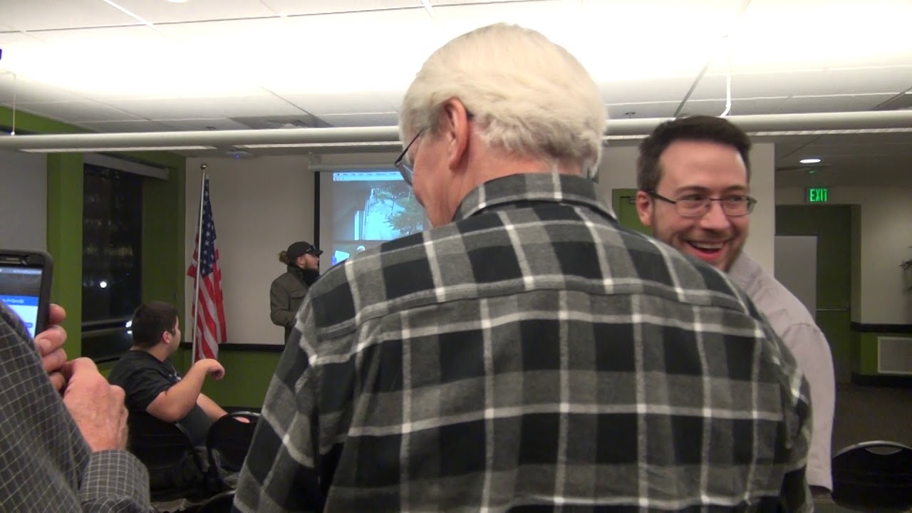 unmasked ANTIFA disrupt meeting