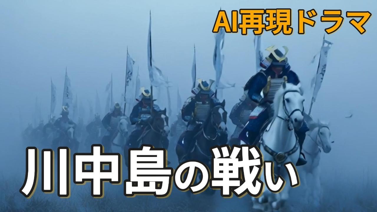 【川中島の戦い】運命のライバル。五度にわたる戦いの結果をAIドラマ化