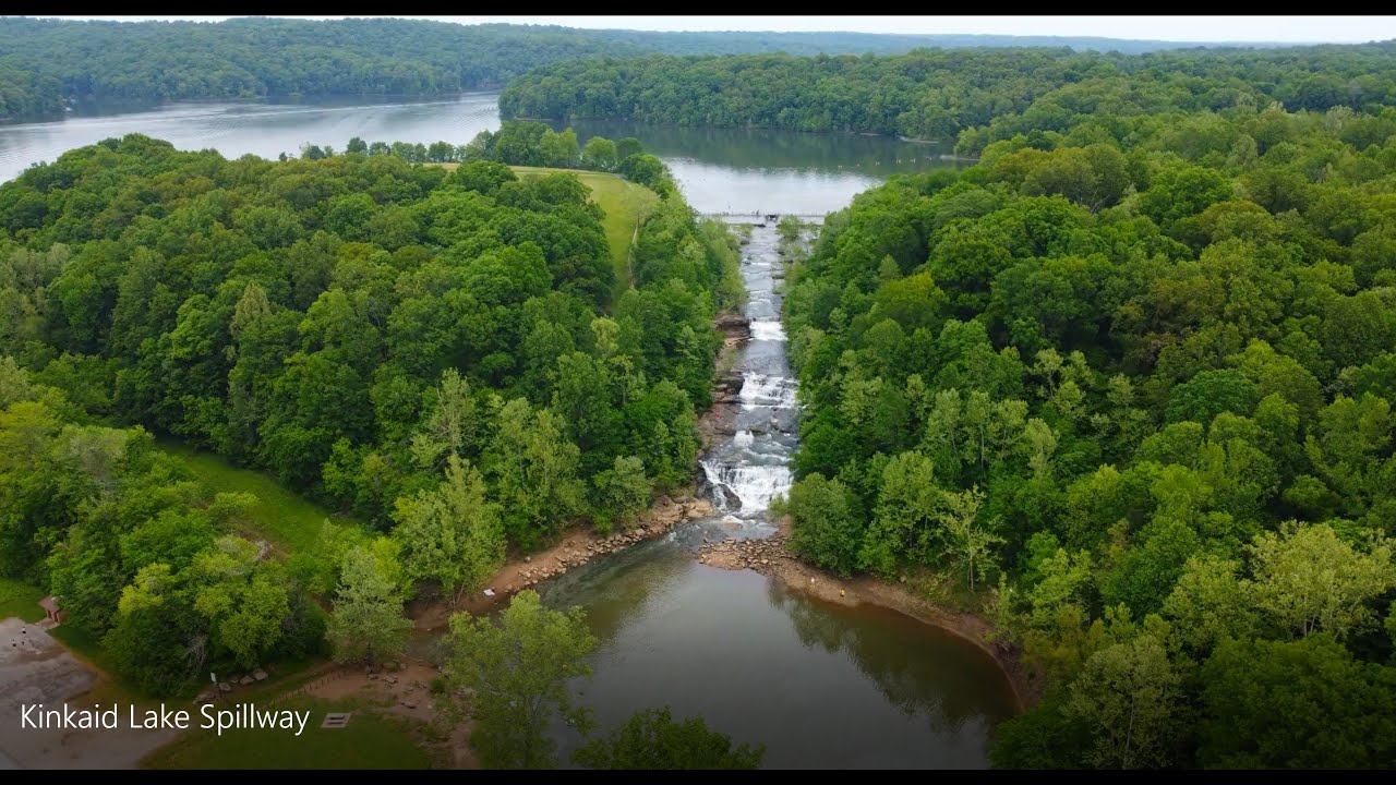 Kinkaid Lake Spillway, IL ||  Aerial Footage