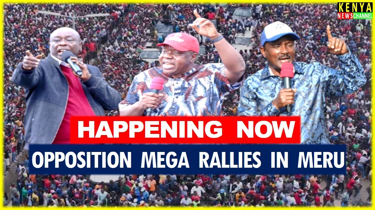 LIVE - Gachagua, Matiangi & Kalonzo lead Mega Rallies in Meru & Tharaka Nithi against Ruto