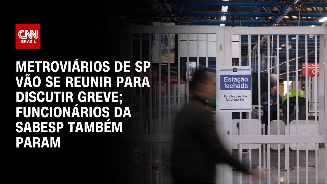 Metrovi&aacute;rios de SP v&atilde;o discutir greve; funcion&aacute;rios da Sabesp tamb&eacute;m param | BRASIL MEIO-DIA