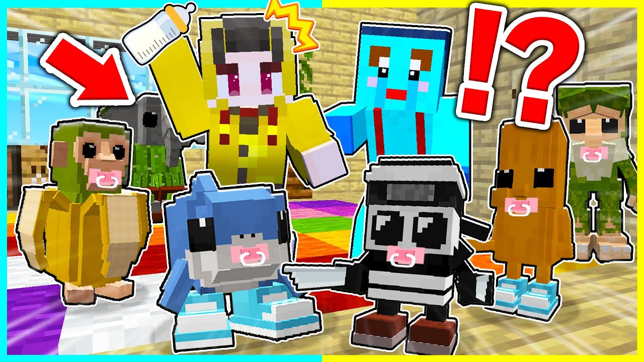 ブレインロットの赤ちゃんを育てるマインクラフト【まいくら / マインクラフト】