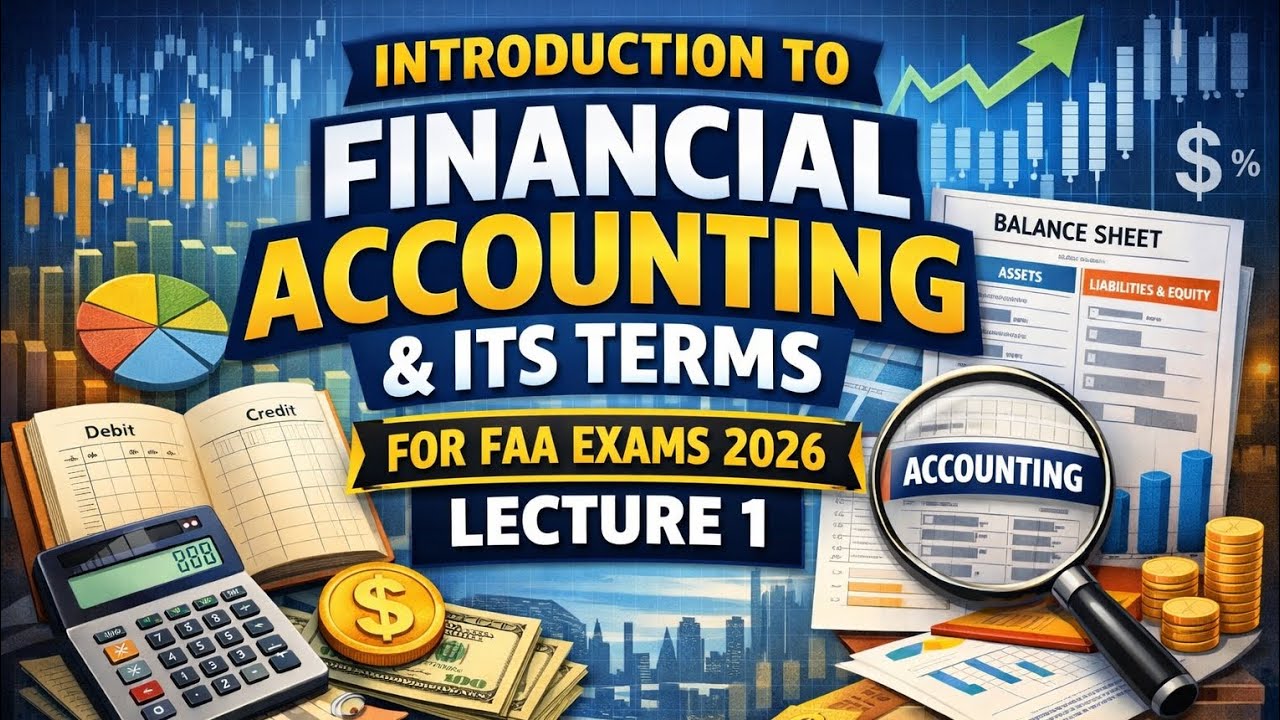 Introduction to financial accounting and it's terms for faa exams 2026 -Lectute 1