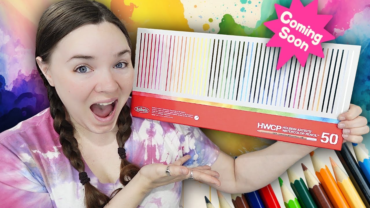 A Sneak Peek at the BRAND NEW Holbein WATERCOLOR PENCILS!!