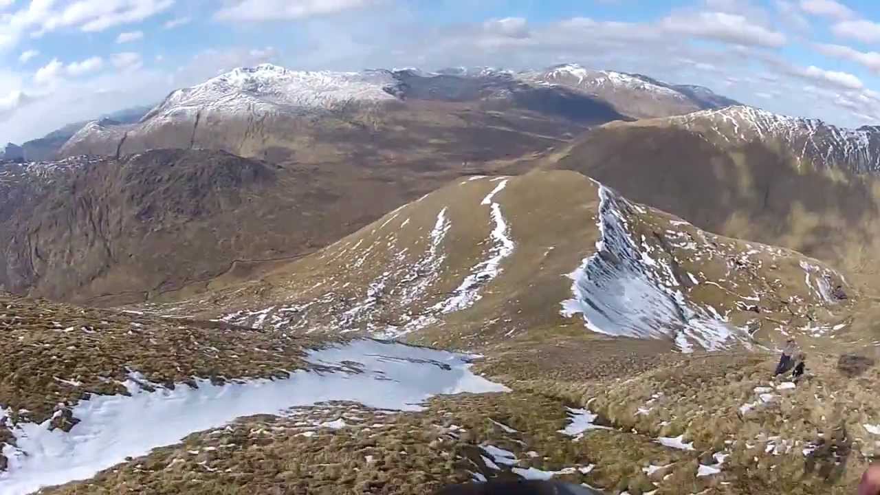 Paragliding from Ciste Dhubh and Camban Bothy 24 May 2013