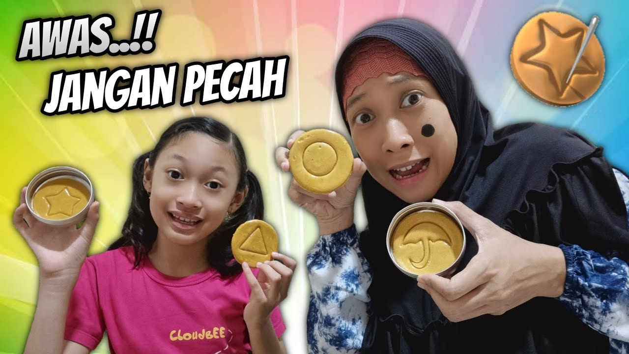 Dalgona Candy Challenge - Don't Let It Break... Aqilla 😄 Aqilla's Diary