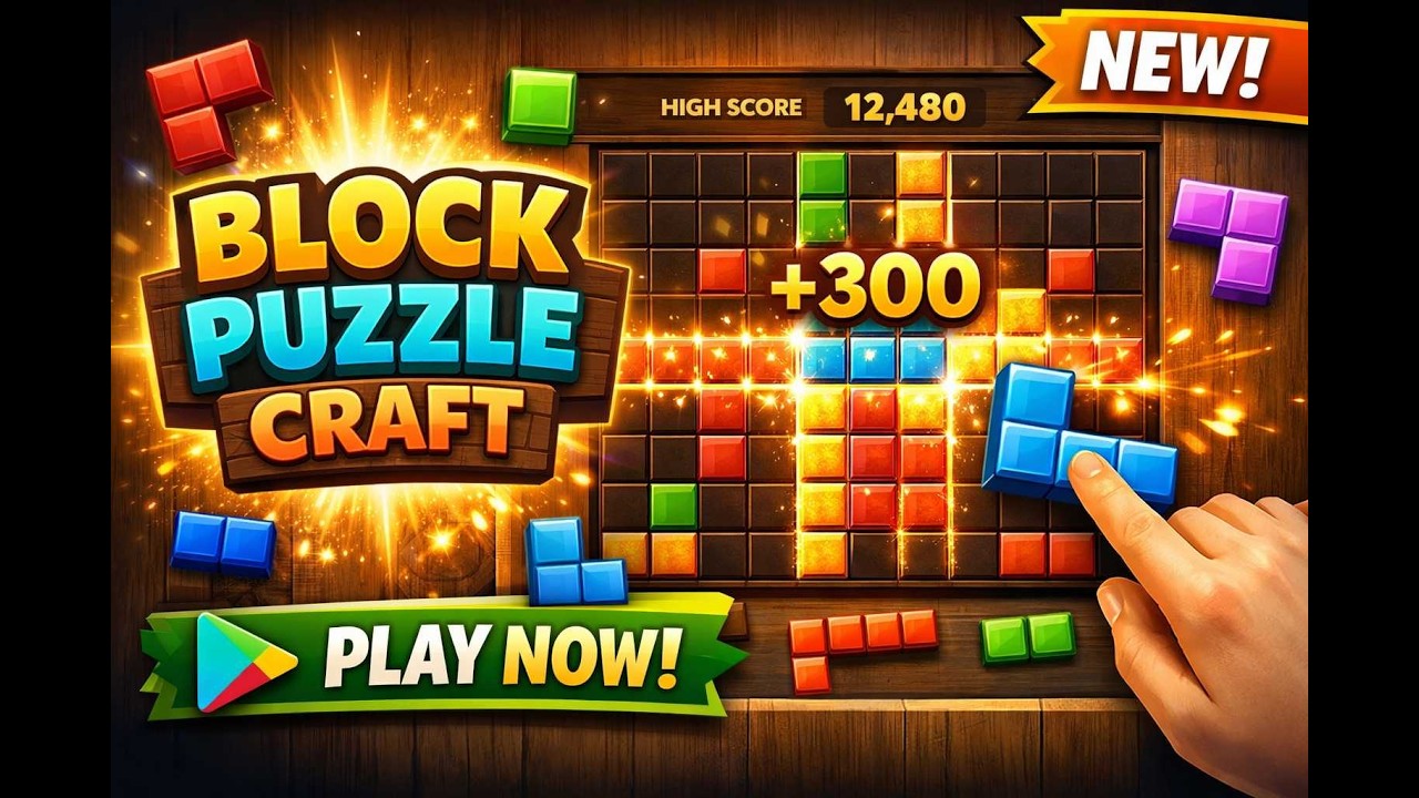 Block Puzzle Craft is LIVE on Play Store! 🎮 Download Now!
