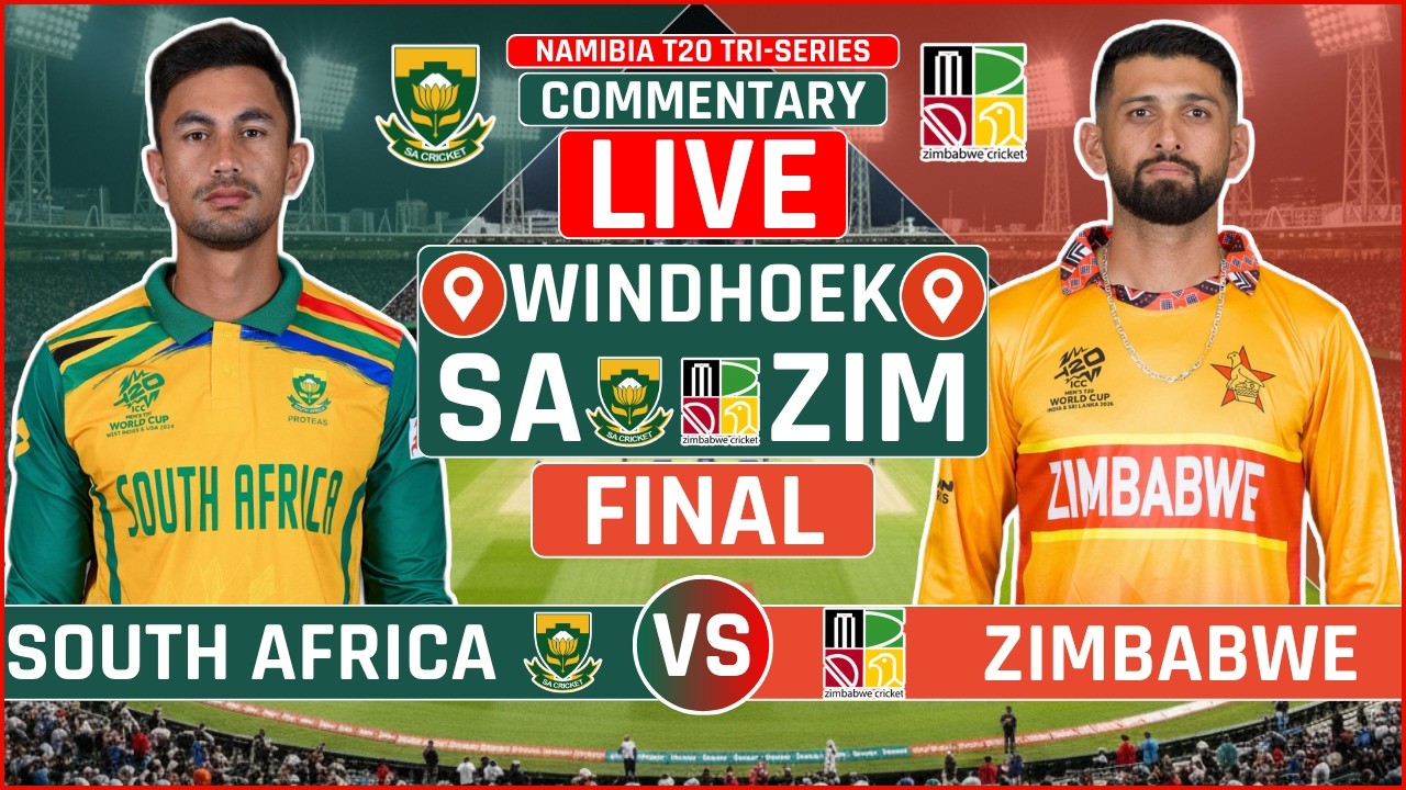 Tri Series 2026: South Africa vs Zimbabwe Final Live Score | SA vs ZIM Final Live Audio Commentary