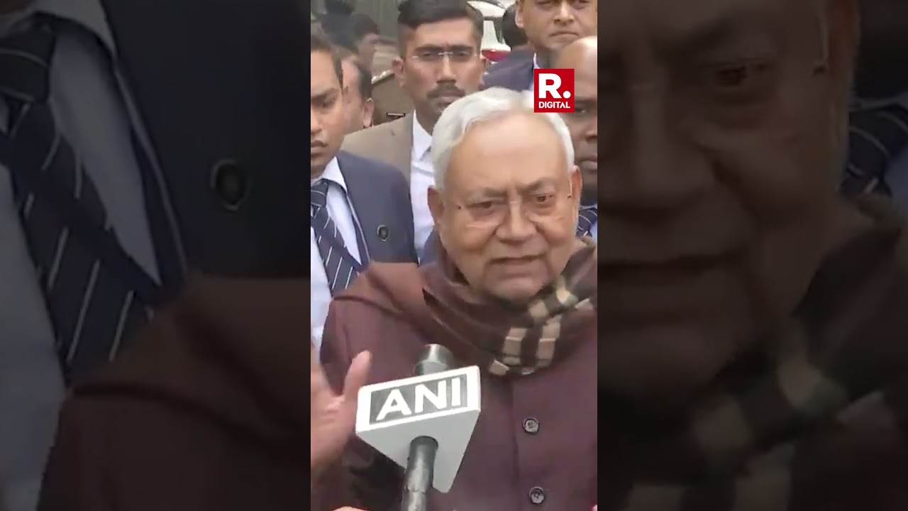 Watch: Nitish Kumar's First Reaction Post Resignation As Bihar CM