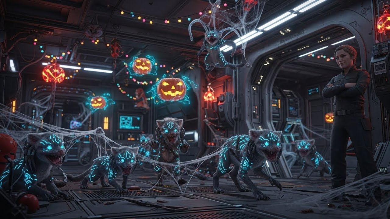 The Predator Cubs Found Halloween, Half the Station Evacuated, the Other Half Joined the Hunt..