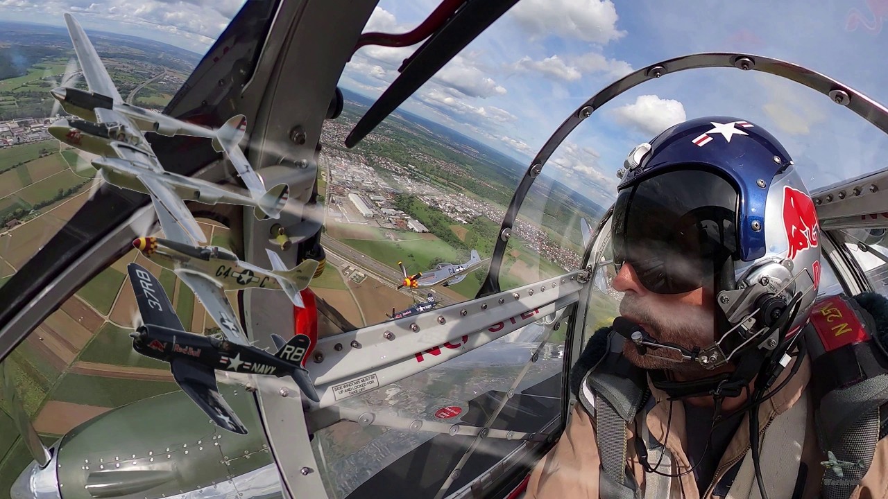 Flying Bulls Warbird Formation! P-38, Corsair & P-51 | Hahnweide Airshow 4K