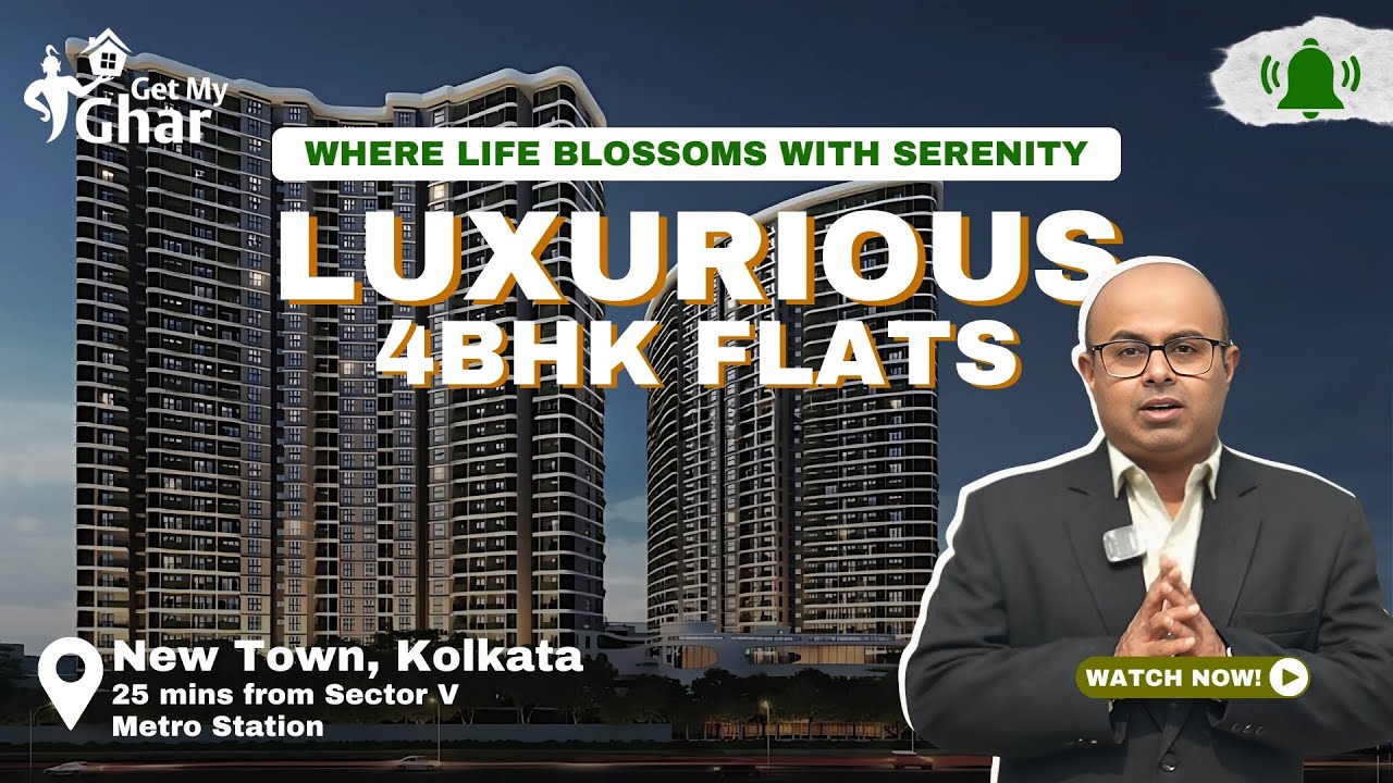 4BHK Flats in Siddha Serena | Luxury 4 BHK Flat for Sale in Newtown Kolkata | 📞 9903750101