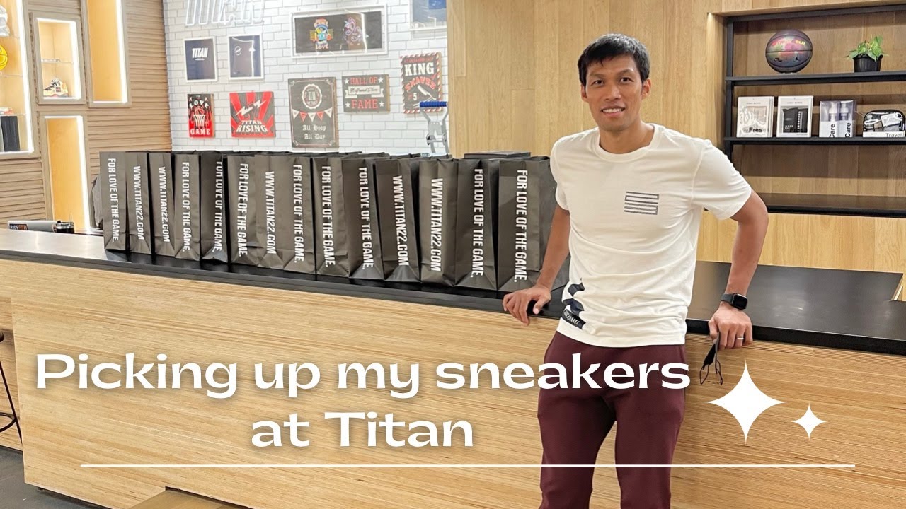 MARK BARROCA 🏀 picking up sneakers and apparels at Titan store! | Mark Barroca