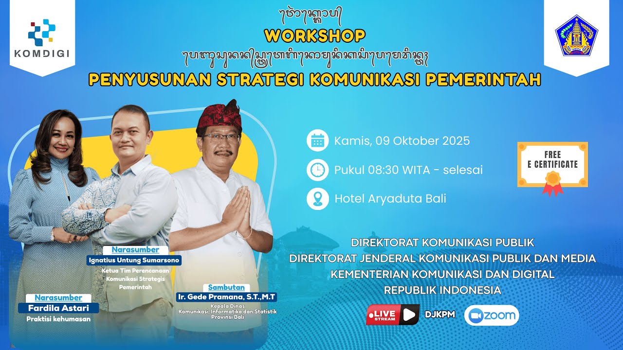 Workshop Penyusunan Strategi Komunikasi Pemerintah