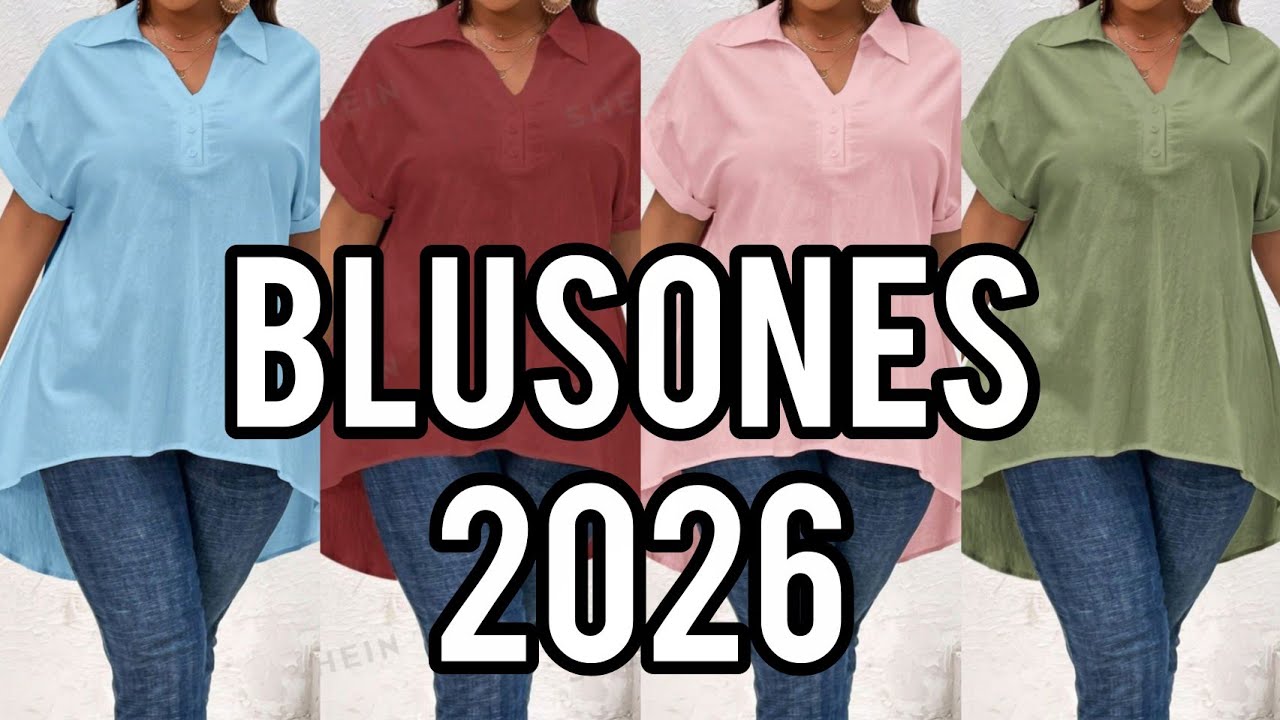 BLUSONES en MODA 2026 / BLUSAS LARGAS tendencias BLUZONES 2026