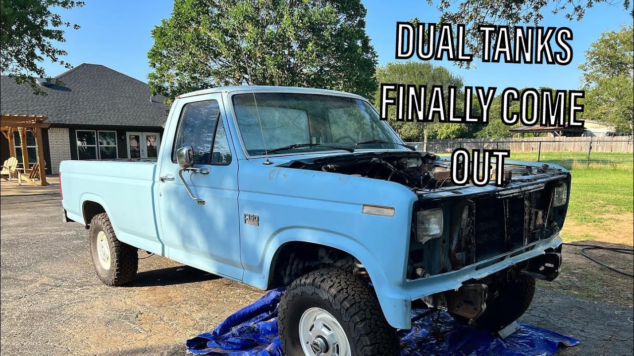 1986 Ford F150 Fuel Tanks + Bed Removal