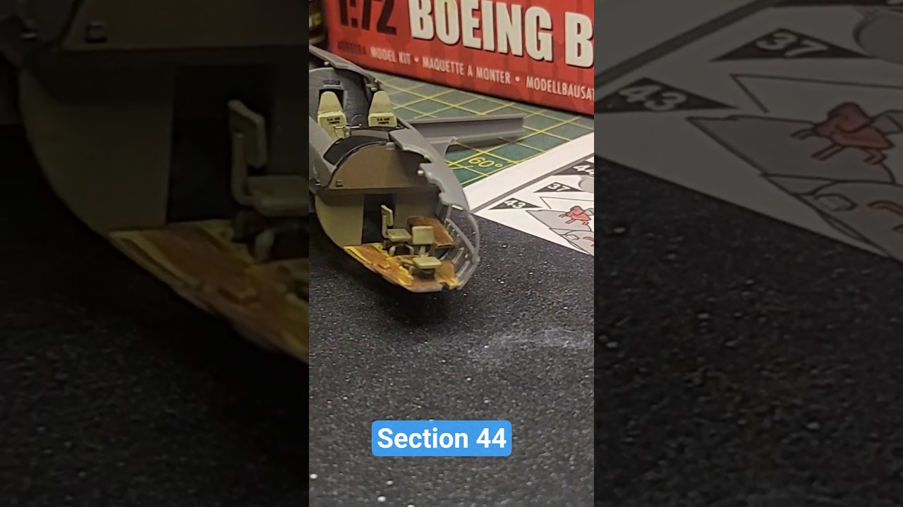 Front section fitted! BOEING B-17G - 1:72. Airfix skill 3.