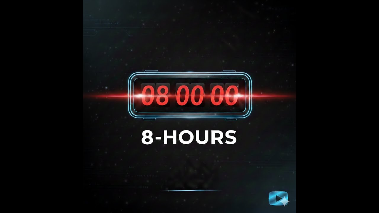8 Hour Soft Ticking Sound | Focus Timer