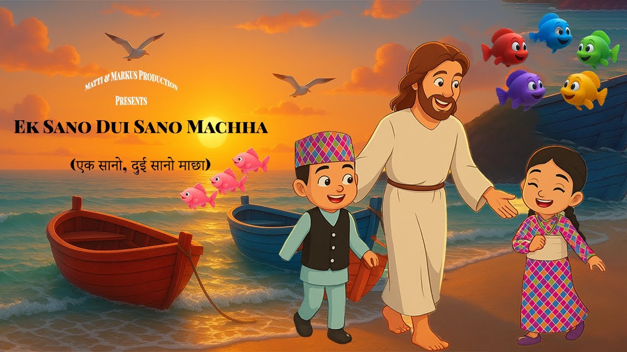 Ek Sano Dui Sano Machha (एक सानो, दुई सानो माछा) || Matti & Markus || Nepali Sunday School Song 2025