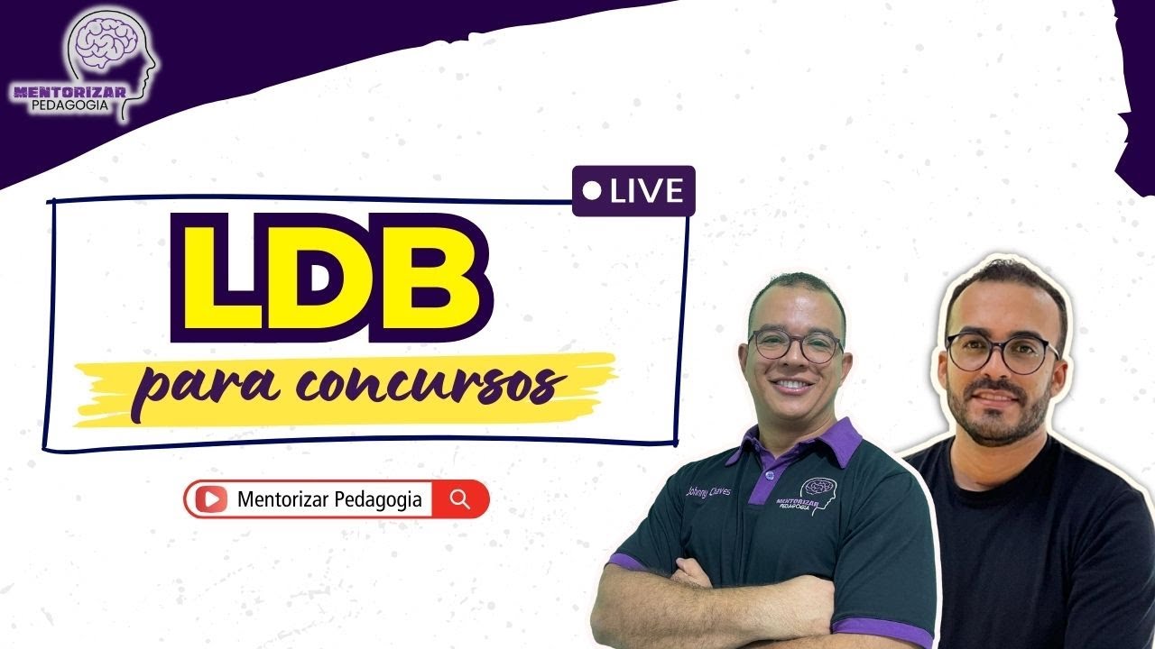 LDB PARA CONCURSOS COM O CONVIDADO PROFESSOR PAULO ARAUJO #PEDAGOGIA  #LEGISLA&Ccedil;&Atilde;O #LDB #ALTERA&Ccedil;&Otilde;ES