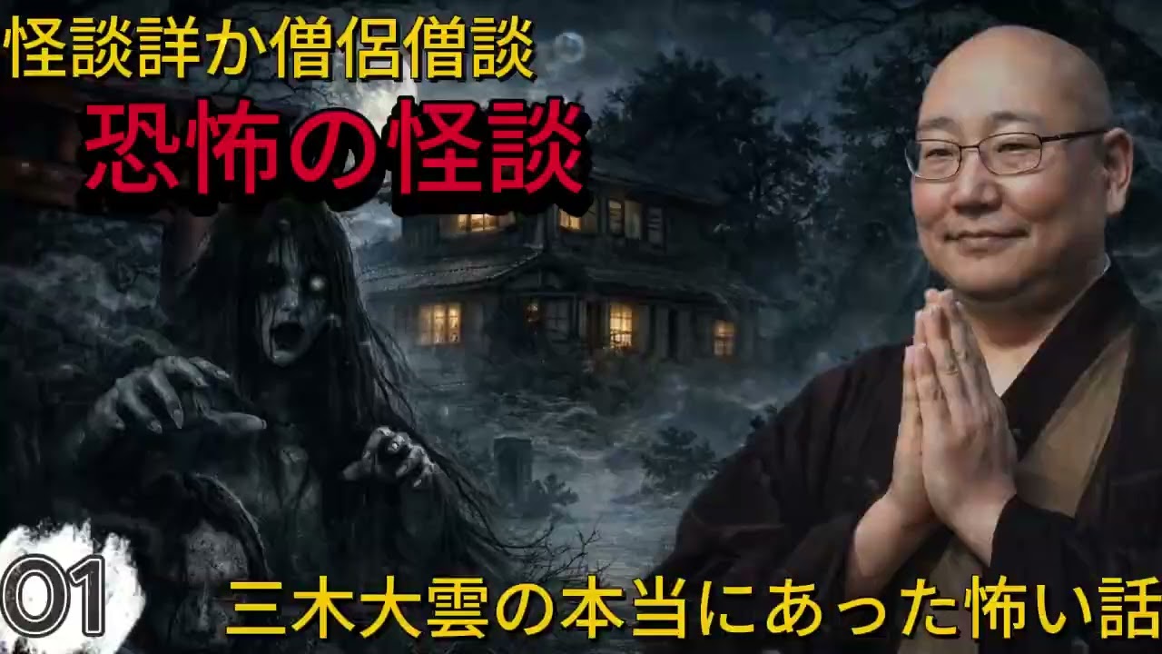 1️⃣ 怪談説法 三木大雲 #01｜睡眠用・作業用BGM 高音質で聞く怖い話 三木大雲の怪談