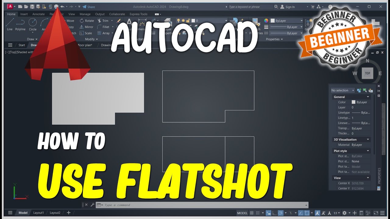 AutoCAD How To Use Flatshot