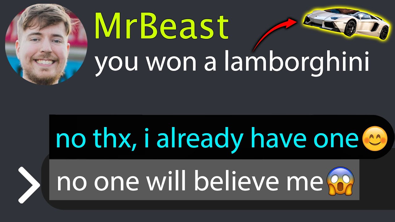 When MrBeast Gifts You a New Lamborghini But... | MEGA COMPILATION