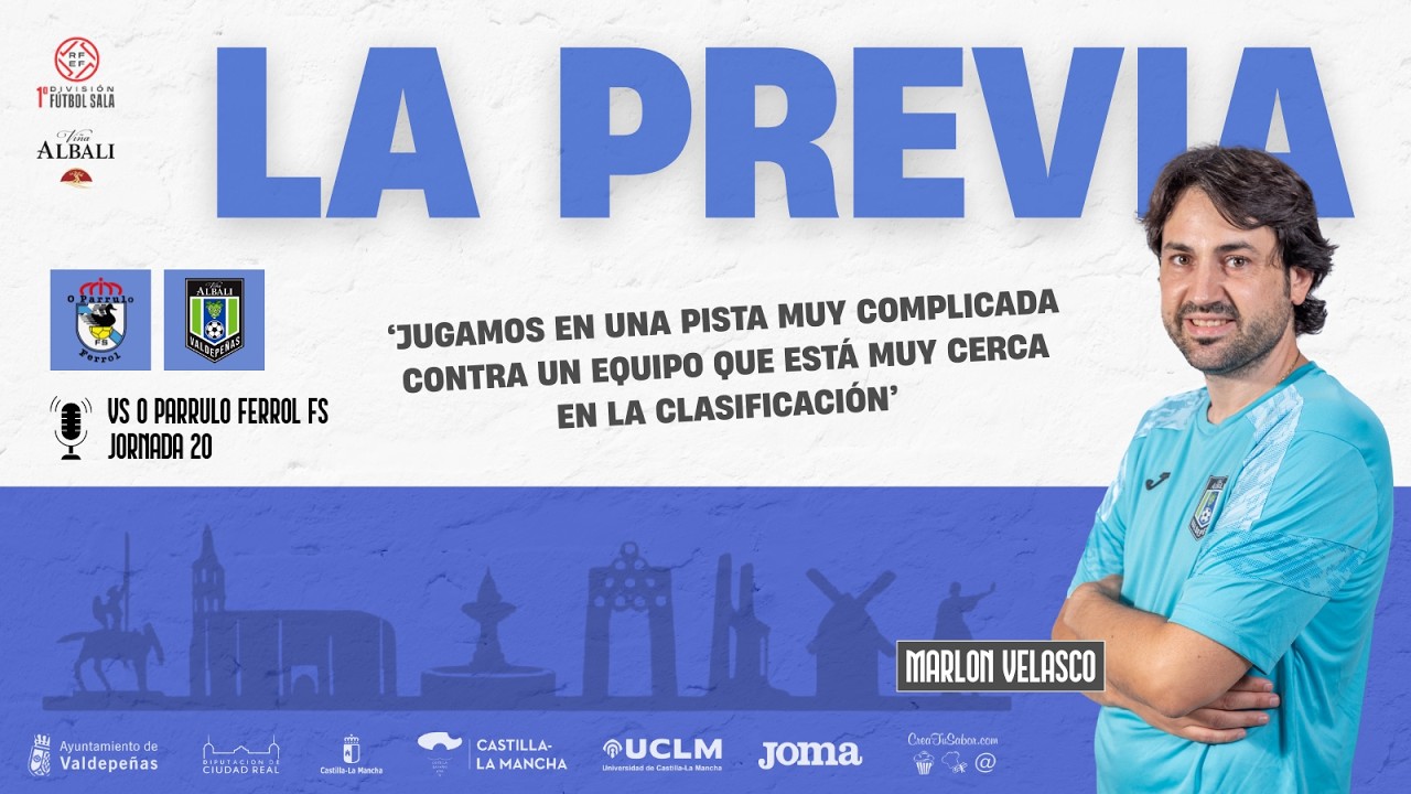 | PREVIA | Rueda de Prensa de Marlon Velasco. O Parrulo Ferrol - Viña Albali Valdepeñas