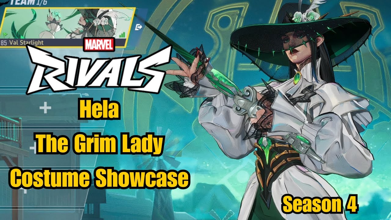 Hela | The Grim Lady Costume Showcase | Marvel Rivals Gameplay Season 4