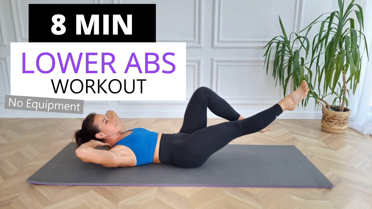 8 MIN LOWER ABS WORKOUT / No Equipment I